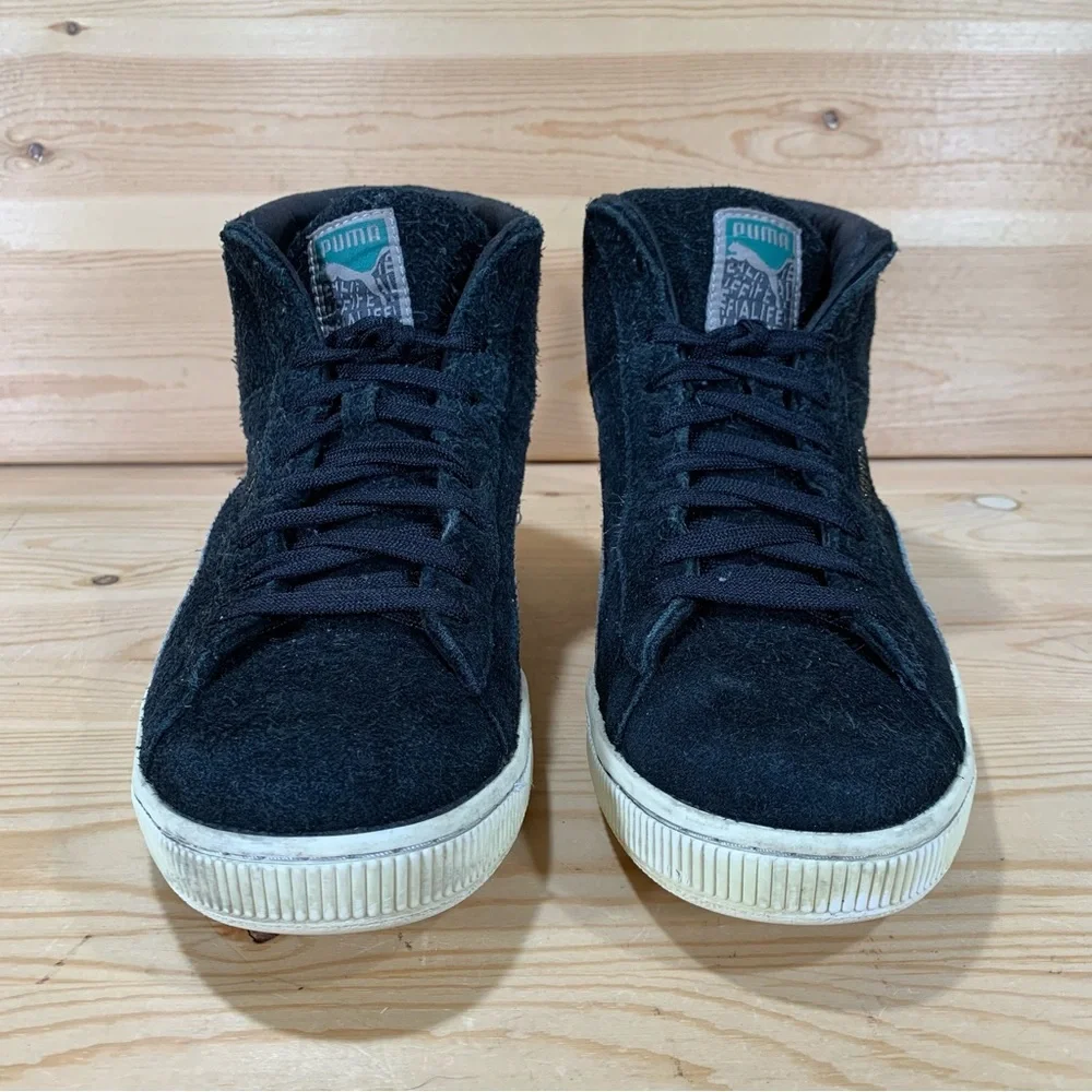 Puma States Mid x Alife Hi Top Sneakers # 360134-01 Men’s 9.5 Black Suede